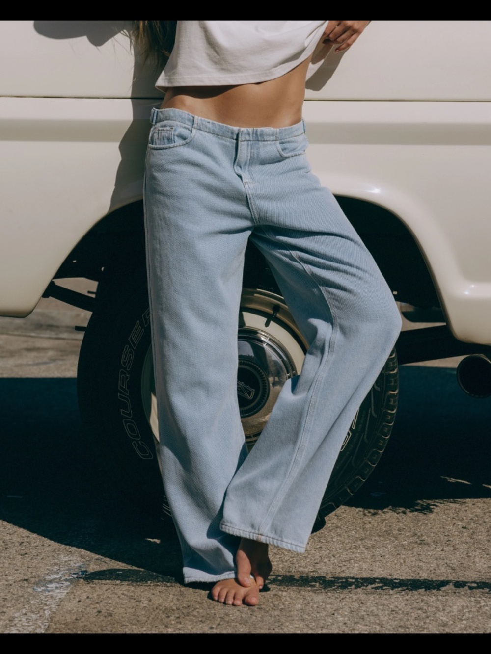 Daily Drills Beach Jeans – Light Blue – Size M (29/30) – NWT